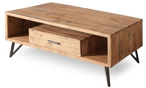 Wolf MÖBEL Couchtisch Hudson 118x60 cm mit 1 Schublade