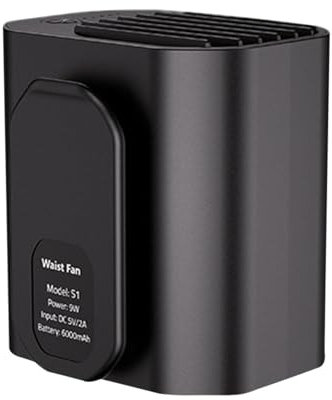 Fan genérico, ventilador personal, 6000 mAh Hands- Desk Blower, 3 velocidades, portátil Cooling Blower For Jobsite, Farm, Fishing, Gardening, 8,3 x 6,7 x 8,3 cm