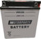 BATTERIA MOTORPARTS MINARELLI YB12AL-A 12V 12AH COMPATIBILE CON APRILIA SCARABEO 125 125 1999-2006 STANDARD CONVENZIONALE MOTO SCOOTER