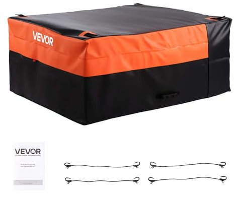 VEVOR Truck Bed Cargo Bag, Waterproof 840D PVC, 51.18 x 40.16 x 21.85 in (26 Cubic Feet), Heavy Duty Cargo Bag for Truck Bed with 4 Bungee Cords with Hooks, Fits a Variety of SUV and Pickup Trucks