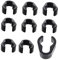 HONITANO 10pcs Mic Cable Holder Clips Flexible Mic Cable Organizers for Boom Poles Lightweight Design for Home Studio Use