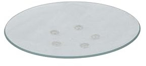 Cuenco para velas, plato de cristal, posavasos redondo, diámetro de 12 cm