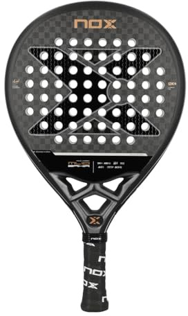 NOX - Racchetta da paddle ML10 Bahia Luxury Series 12K, di Miguel Lamperti, pala paddle a forma di goccia per livello avanzato e competizione, carbonio 12K, nucleo EVA HR3, superficie ruvida