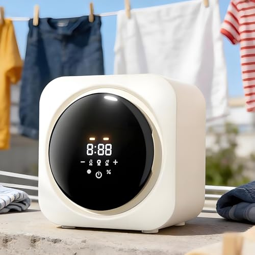 TozMvi Mini Lavatrice Completamente Automatica da 3,5 L, Lavatrice per Biancheria Intima, Lavatrice a Parete, Lavatrice E Asciugatrice Compatte, Asciugatrice Portatile Wallhanging
