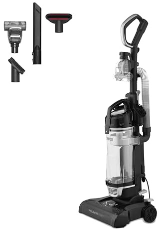 Tower TXP30PET Reach Bagless Upright Vacuum Cleaner with Cyclonic Technology, Washable Filter, 2-in-1 Crevice Tool & Floor Brush, Pet Attachment, 4L Dust Capacity, 400W, Platinum, T108001PLPET
