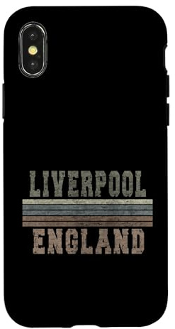 Retro Liverpool England Case for iPhone X/XS