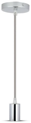 V-TAC SKU.3786 Suspension Light Bulb E27 Grey VT-7338, Plastic, and Other Materials, Depth 60 mm