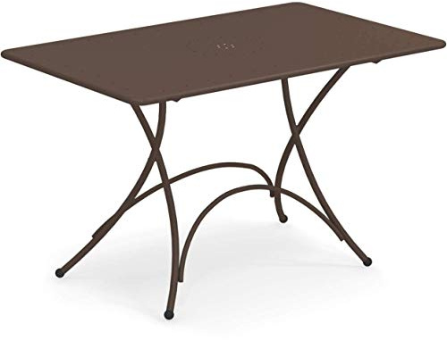 Pigalle rechteckig Tisch klappbar cm. 118x76 code 903 Indishbraun fabre cod. 41