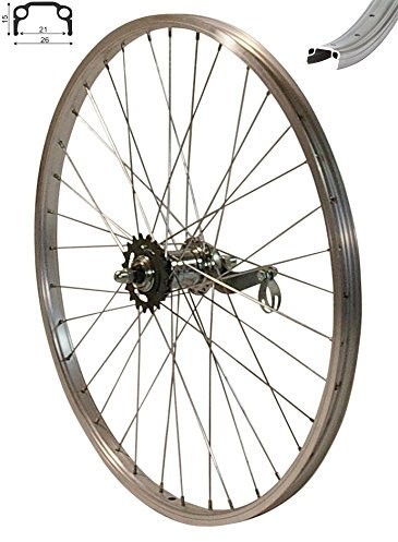 Redondo 24 Zoll Hinterrad 24 Kasten Felge Silber mit 1 Gang Rücktritt Bremse