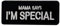 Mama Says I'm Special Taktisches Moral-Emblem Bestickter Aufnäher mit Haken- und Flauschbänder