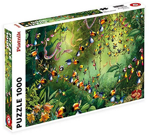 Piatnik 5491 Tukan im Dschungel Puzzle, 1000, Erdtöne