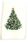 Amosfun Weihnachtsbaum Xmas Weiß Bad Handtücher weich Baumwolle Handtuch-Set Duschtuch Gästetuch für zu Hause