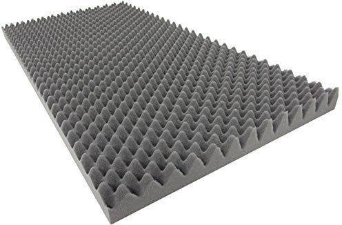 Dibapur Noppenschaumstoff AKUSTIKSCHAUMSTOFF (TYP 100x50x5 cm) Schall Dämmung zur effektiven Akustik Dämmung