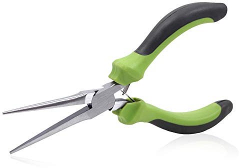 SPEEDWOX Mini pinza a becco ago da 15,2 cm per la creazione di gioielli, pinza extra lunga e sottile, strumento professionale per perline e hobby creativi