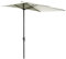 Outsunny Balcony Half Parasol Semi Round Umbrella Patio Crank Handle (2.3 m, Beige)- NO BASE INCLUDED