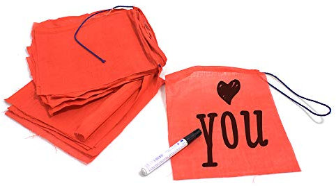 YAKEBA | Wunschfahnen Rot | 100% Baumwolle | 10,00 Meter | 30 Fähnchen (je 32x38cm) | Wimpelkette Stoff outdoor | Fahne Garten | Flaggen | Fahnen Girlande