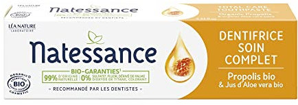 Natessance - Dentifrice Soin Complet - Soins Bucco-dentaires - Certifié Bio Cosmos Organic - Tube de 75 ml