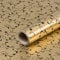 Geschenkpapier Gold mit schwarzen Arabesken, Weihnachtspapier, 0,70 x 10 m
