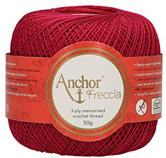 Anchor 4771012-00606 Häkelgarne, 100% Baumwolle, 606, onesize, 88 Gramm