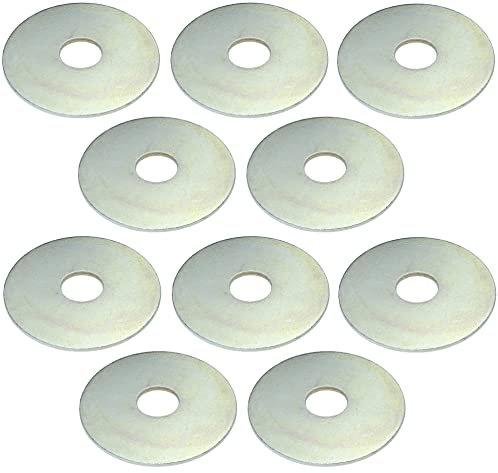 AERZETIX - C49704 - Set di 10 rondelle di carrozzeria piatte larghe - M10 Ø10.5x40x1.5mm - in acciaio zincato
