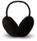 Chyuan Fashion Winter Unisex Ear Muffs Ear Warmers Foldable for Adults Children(schwarzer Ohrenwärmer)