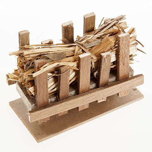 Holyart Vogel Futterkrippe 10x5 cm mit Stroh
