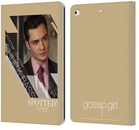Head Case Designs Offizielle Gossip Girl Chuck Graphics Leder Brieftaschen Handyhülle Hülle Huelle kompatibel mit Apple iPad 9.7 2017 / iPad 9.7 2018