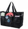 Hillylolly Strandtasche XXL für Familie - Groß mit Reißverschluss, Faltbar, Mesh Beach Bag für Damen - Reisetasche, Shopper Badetasche, Schultertasche für Strand und Reise - 50*19*33cm