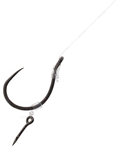 8 x Mikado Method Feeder BARBLESS Haken Rig `s mit Spike Nadel Schonhaken von Größe 4 bis 12 erhältlich (#4/0,28mm)