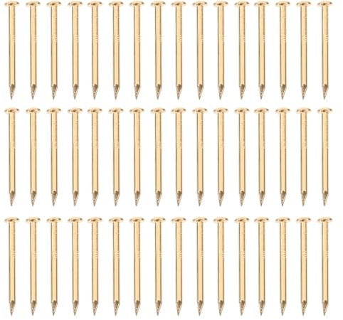 DOITOOL Kupfernägel Baumkiller 100 STK Geschmückte Accessoires Möbelzubehör Nägel Für Möbelfinge Messing Verzieren Goldene Kupfernägel Vernichter Für Bäume Baumstumpf