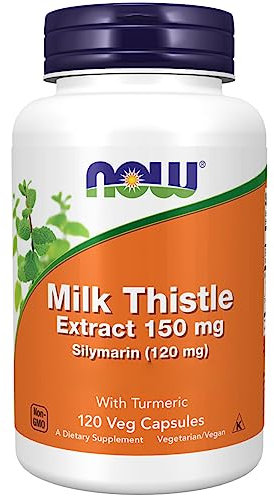Now Foods, Silymarin Milk Thistle (Mariendistel), 150mg, 120 vegane Kapseln, Laborgeprüft, Vegetarisch, Sojafrei, Glutenfrei, ohne Gentechnik