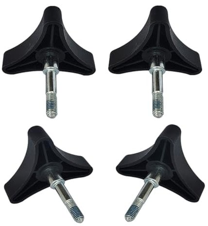 4 x Knauf-Ersatzteil, Universell für Rollator, Faltbar, Handfahrer und Andere Allgemeine Teile des Rollator-Zubehörs