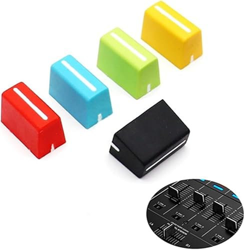 5 x Universal-Fader-Regler, Ersatz-Fader-Kappe, Schieber für DJ-Controller, Mixer, Konsole, Pioneer, Pioneer, DJM, DDJ, XDJ, Denon Numark AKAI RANE VESTAX (gemischt)