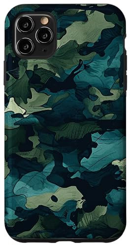 iPhone 11 Pro Max Camouflage Green Brown Pattern Graphic Case