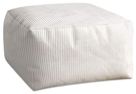 DreamRoots Pouf Hocker Comfort 70x70x40cm - Couch Hocker - Pouf Cord - Hocker Wohnzimmer - Fußhocker Für Sessel - Hocker Sofa - Sitz Poof - Fußablage Hocker - Sessel Hocker - Pouf Sitzsack