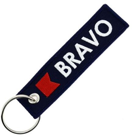 CLJ - Porte-clés - Bravo - Bleu Marine - Nautique - Maritime