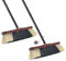 Novaliv 2 scope da interni con manico stabile, mix di setole morbide, 4 cucchiai, scopa naturale mista, per laminato e parquet, setole di cavallo, scopa naturale