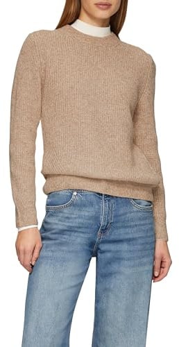 s.Oliver Strickpullover mit Rippdetail und Crew Neck