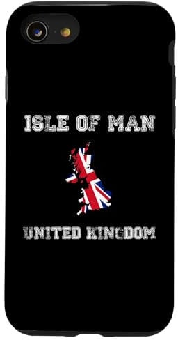 iPhone SE (2020) / 7 / 8 Retro Isle of Man United Kingdom Distressed UK Flag Case
