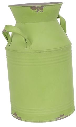 Alipis Iron Vintage Flower Pot Creative Plant Pots Indoor Outdoor Decor Rustic Decorative Vase Garden Planter