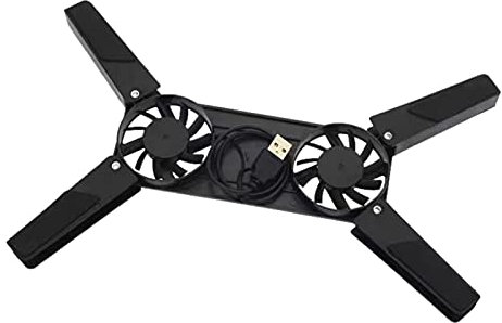 Notebook Cooling Stand, Portable Folding Laptop Cooler, Dual Fan Laptop Cooling Pad | Anti-slip Usb ed Computer Cooling Pad With Fans for Laptop and Notebook - Foldable Laptop Cooling Solution