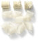 CHUQING Organzaband Creme Schleifenband Hochzeit Geschenkband Breit Dekoband Seidenband,25 mm x 6,3 m Beige