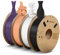 ANYCUBIC PLA Filament 1.75mm, 4KG 3D Drucker Filament PLA, RFID für Intelligentes Drucken, Schwarz&Weiß&Pfirsichrosa&Interstellar Lila(4PCS)