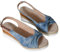 Damen Keilsandalen Fischmaul Slingback Plateausandalen Knöchelriemen High Heel Sandalen Schleife Offene Zehensandalen Strandschuhe EU 36-42 Sky Blue 41