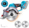 Cordless Circular Saw for Makita 18V Battery, 12000Rpm Brushless Circular Saw with 2 Saw Blades(150mm), 0-45° Bevel, 56mm Depth, Electric Circular Saw for Cutting Wood/Ceramic Tiles/Marbl (Tool Only)