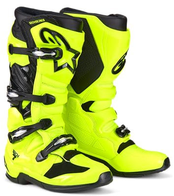 Alpinestars - Tech 7 Stivali Giallo Fluo/Nero 12 (2012025-551-12), Nero , 46 EU