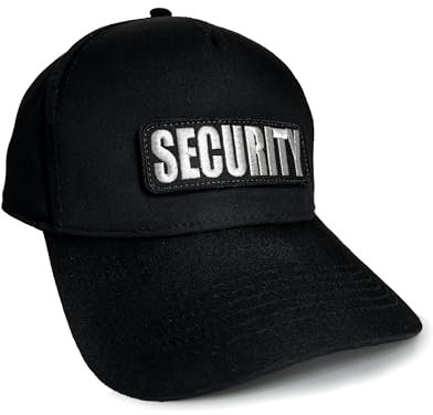 No Face No Name Basecap Security in schwarz I Unisex frei einstellbar I bestickter Patch I Snapback Cap Kappe Mütze