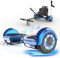 RCB 6,5 Hoverboard mit Hoverkart, Elektro Skateboard Self Balance Scooter mit Sitz, Bluetooth-Lautsprecher, LED-Licht, Starker Dual Motor, Geschenke für Erwachsene Kinder Jugendliche