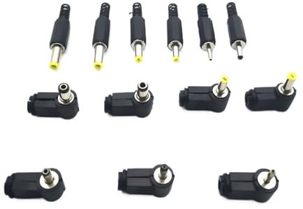 ZLGYGLEO 5PCS DC power Male Bus Connector 2.5 * 0.7mm 3.5 * 1.3mm 4.0 * 1.7mm 4.8 * 1.7mm 5.5 * 2.1mm 5.5 * 2.5mm Right Angle L TYPE Jack Adaptor(4.8-1.7 5PCS)