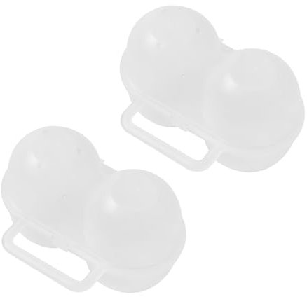 Ousidiman Caja para huevos al aire libre con 2 ranuras para huevos crujientes, organizador de huevos, caja de protección para acampar